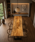 栃杢 一枚板ダイニングテーブル