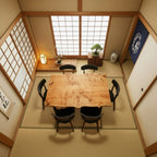 ポプラB　一枚板ダイニングテーブル